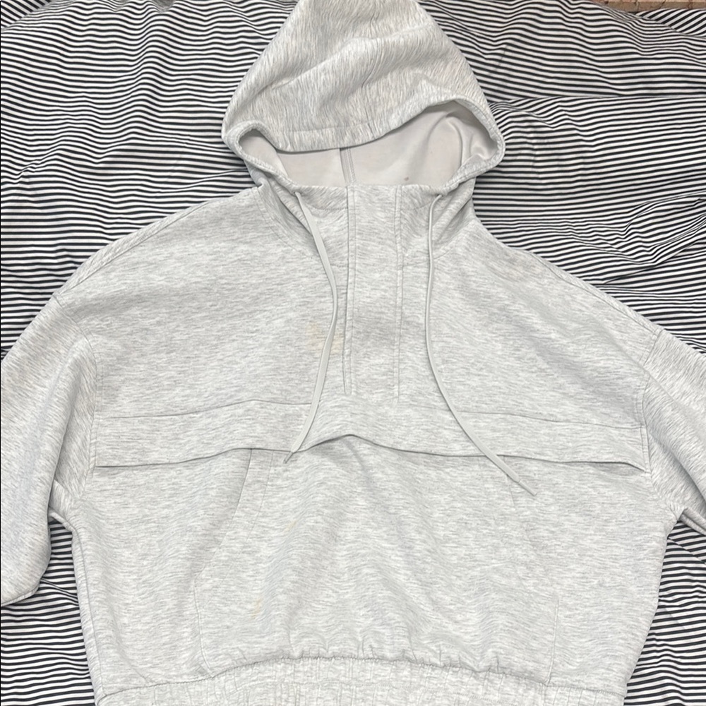 Gray Hooded Sweatshirt